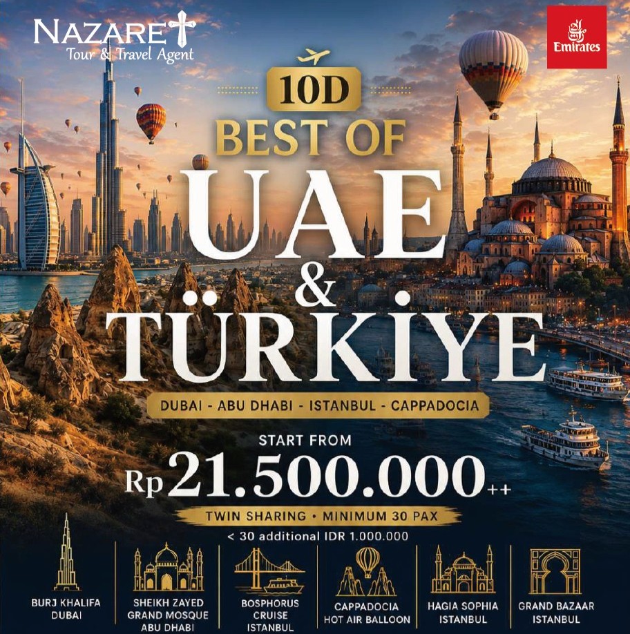 Paket Tour Dubai Turki 10 Hari