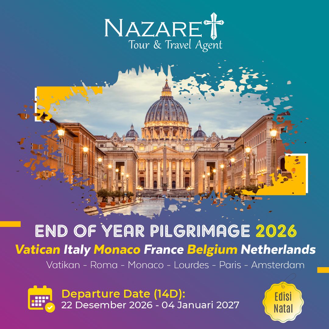 tour-vatikan-natal-desember-2026 Tour Ziarah Katolik Natal 2026 Vatikan Lourdes Paris